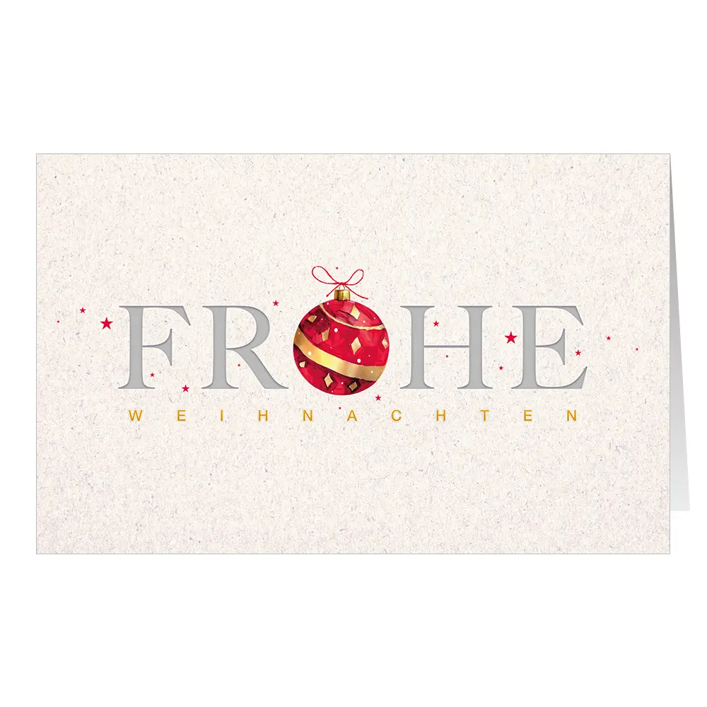 Rote Weihnachtskugel