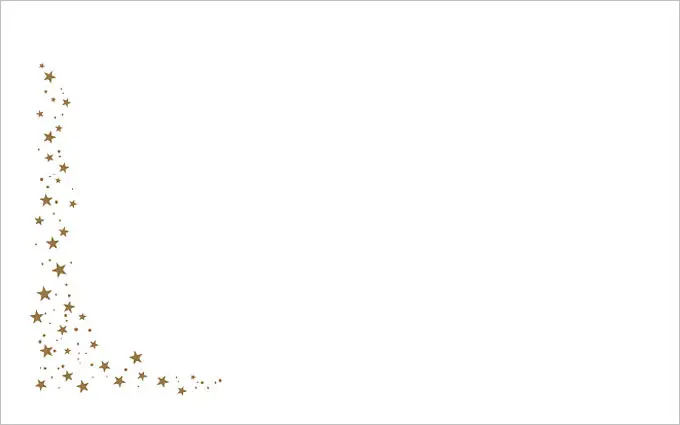Kartenkuvert Sternenregen, gold, selbstklebend