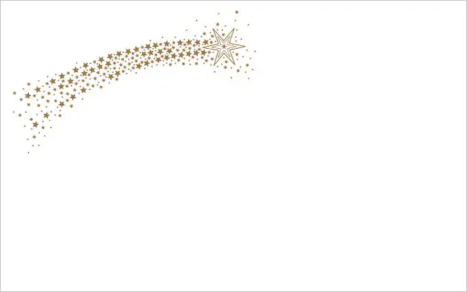 Kartenkuvert Weihnachtskomet (Goldaufdruck)