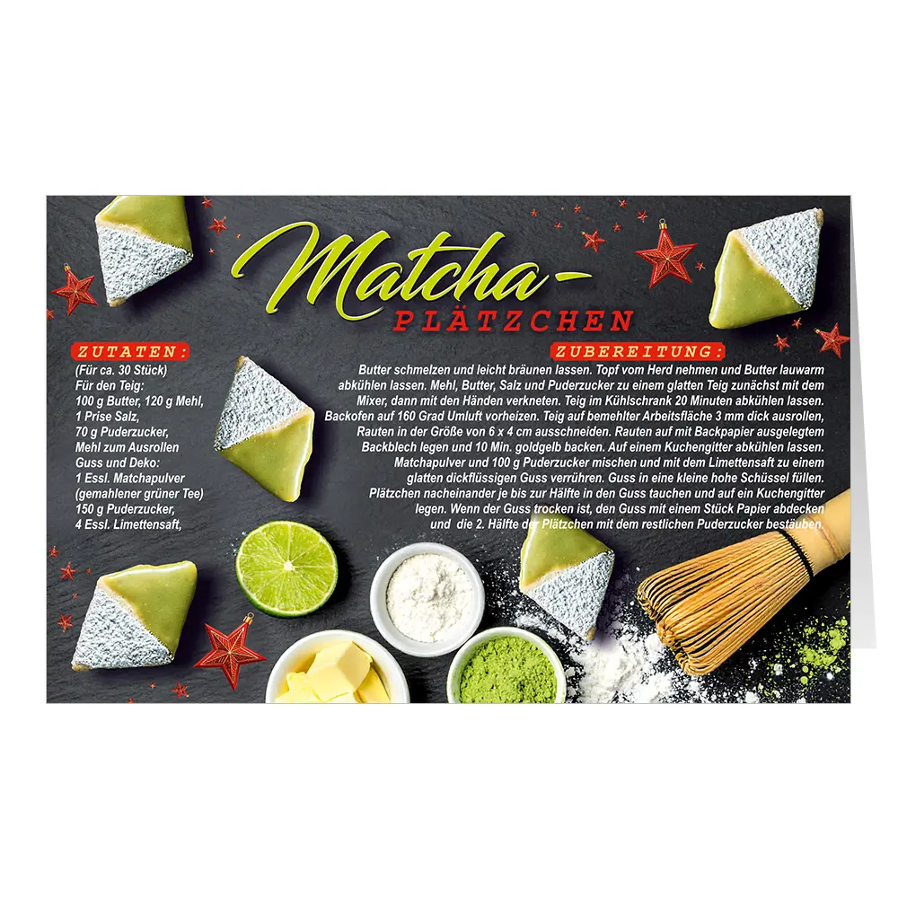 Matcha-Plätzchen