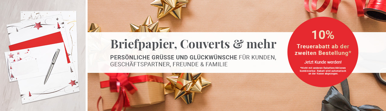 Briefpapier, Couverts & mehr