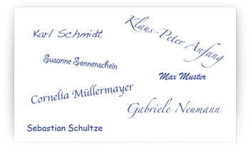 Team Unterschriften